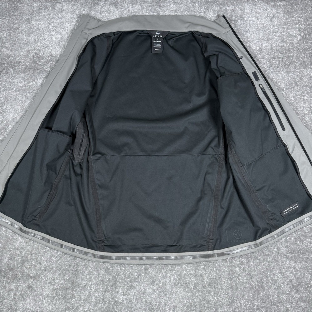 Aether Jacket Men's Size 2 Medium Full Zip Waterproof Vented Lightweight - Picture 3 of 14